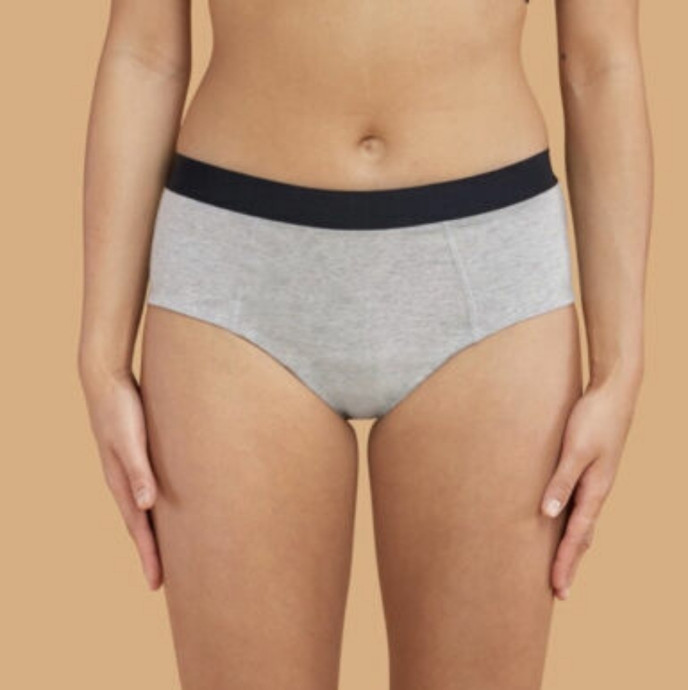 Thinx: Grey Cotton Briefs